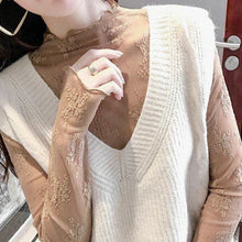 Load image into Gallery viewer, Sheer Floral Mesh Lace Top