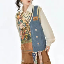 Load image into Gallery viewer, Vintage Patchwork Knit Vest