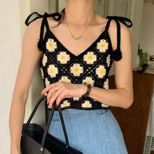 Load image into Gallery viewer, Vintage Floral Boho Crochet Top