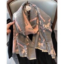 Load image into Gallery viewer, Équestre Luxury Cashmere Pashmina Shawl Scarf