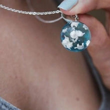 Load image into Gallery viewer, Blue Sky Cloud Moon Ball Pendant Necklace - Pretty Fashionation