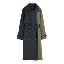 Load image into Gallery viewer, Chic European Style Trench Navy & Olive Coat