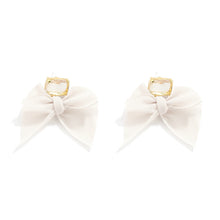 Load image into Gallery viewer, Sweet Lolita Black White Bowknot Earrings