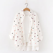 Load image into Gallery viewer, Loose Polka Dot College Style Shirt