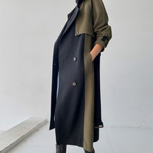 Load image into Gallery viewer, Chic European Style Trench Navy & Olive Coat