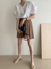 Load image into Gallery viewer, Vintage Lace Edwardian Lapel White Blouse