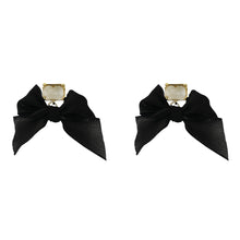 Load image into Gallery viewer, Sweet Lolita Black White Bowknot Earrings