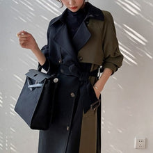 Load image into Gallery viewer, Chic European Style Trench Navy & Olive Coat