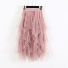 Load image into Gallery viewer, Sweet Free Size Tulle Hem Mesh Tutu Skirt