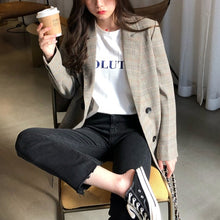 Load image into Gallery viewer, Vintage Smart Casual Plaid Blazer Jacket