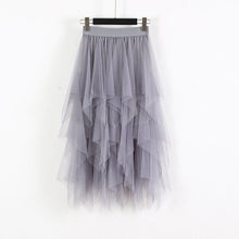 Load image into Gallery viewer, Sweet Free Size Tulle Hem Mesh Tutu Skirt