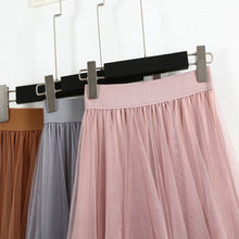 Load image into Gallery viewer, Sweet Free Size Tulle Hem Mesh Tutu Skirt