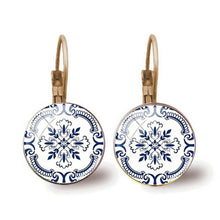 Load image into Gallery viewer, Mandala Portuguese Flower Earrings