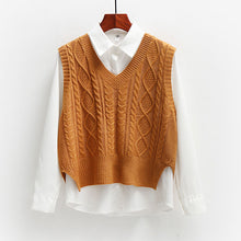 Load image into Gallery viewer, Chic Sleeveless Knitted V-Neck Vest
