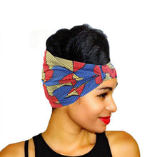 Load image into Gallery viewer, African Turban Wrap Twist Style Hair Headband