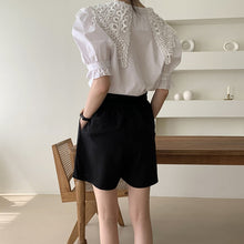 Load image into Gallery viewer, Vintage Lace Edwardian Lapel White Blouse