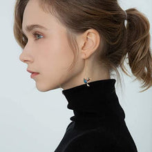 Load image into Gallery viewer, Gold-plated Hummingbird Crystal Drop Tassel Earrings - Pretty Fashionation