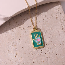 Load image into Gallery viewer, Bohemian Mystic Enamel Pendant Necklace