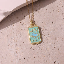Load image into Gallery viewer, Bohemian Mystic Enamel Pendant Necklace