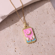 Load image into Gallery viewer, Bohemian Mystic Enamel Pendant Necklace