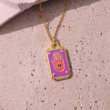 Load image into Gallery viewer, Bohemian Mystic Enamel Pendant Necklace