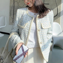 Load image into Gallery viewer, Chic Vintage French Tweed Blazer Jacket