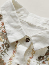 Load image into Gallery viewer, Boho Vietnamese Floral Embroidery Cotton Linen Shirt