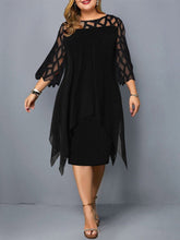 Load image into Gallery viewer, Elegant Plus Size Lace Mesh Party Dress