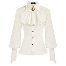 Load image into Gallery viewer, Vintage Victorian Renaissance Ruffled Shirt Blouse