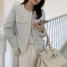 Load image into Gallery viewer, Chic Vintage French Tweed Blazer Jacket