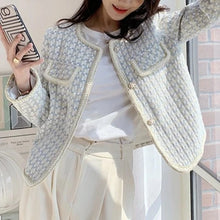 Load image into Gallery viewer, Chic Vintage French Tweed Blazer Jacket