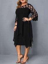 Load image into Gallery viewer, Elegant Plus Size Lace Mesh Party Dress