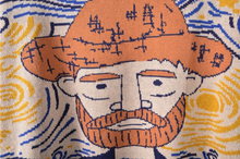 Load image into Gallery viewer, Vintage Artsy Van Gogh Pullover Sweater - Pretty Fashionation