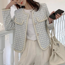 Load image into Gallery viewer, Chic Vintage French Tweed Blazer Jacket
