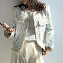 Load image into Gallery viewer, Chic Vintage French Tweed Blazer Jacket