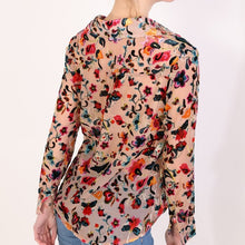 Load image into Gallery viewer, Sheer Floral Embroidery Blouse