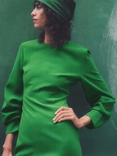 Load image into Gallery viewer, Vintage Chic Green Midi Dress - Pretty Fashionation