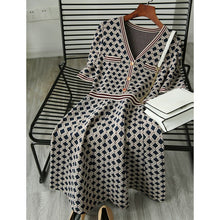 Load image into Gallery viewer, Vintage Designer Brocade Plaid Shirt Dress - Pretty Fashionation