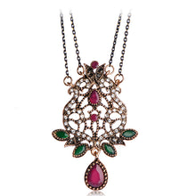 Load image into Gallery viewer, Vintage Turco Antique Pendant Jewelry Set - Pretty Fashionation