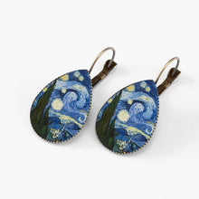 Load image into Gallery viewer, Van Gogh & Klimt Painting Teardrop Earrings - Pretty Fashionation