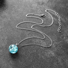 Load image into Gallery viewer, Blue Sky Cloud Moon Ball Pendant Necklace - Pretty Fashionation