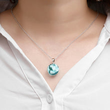 Load image into Gallery viewer, Blue Sky Cloud Moon Ball Pendant Necklace - Pretty Fashionation
