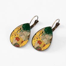 Load image into Gallery viewer, Van Gogh & Klimt Painting Teardrop Earrings - Pretty Fashionation