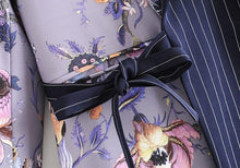 Load image into Gallery viewer, Vintage Floral Patchwork With Belt Blazer - Pretty Fashionation