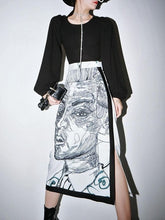 Load image into Gallery viewer, Designer Character Shirt / High Waist Skirt