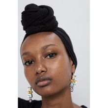 Load image into Gallery viewer, Geometric Colorful Clear Crystals Rhinestone Long Drop Earrings - Pretty Fashionation