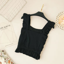Load image into Gallery viewer, Bohemian Flower Embroidery Sleeveless Ruffles Blouse - Pretty Fashionation