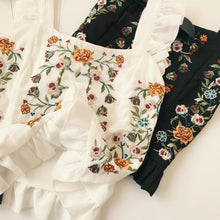 Load image into Gallery viewer, Bohemian Flower Embroidery Sleeveless Ruffles Blouse - Pretty Fashionation
