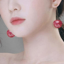 Load image into Gallery viewer, Gold Plated Sweet Sakura Cherry Dang Drop Earrings - Pretty Fashionation