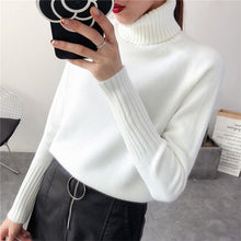 Load image into Gallery viewer, Cashmere Turtleneck Knitted Sweater - Pretty Fashionation
